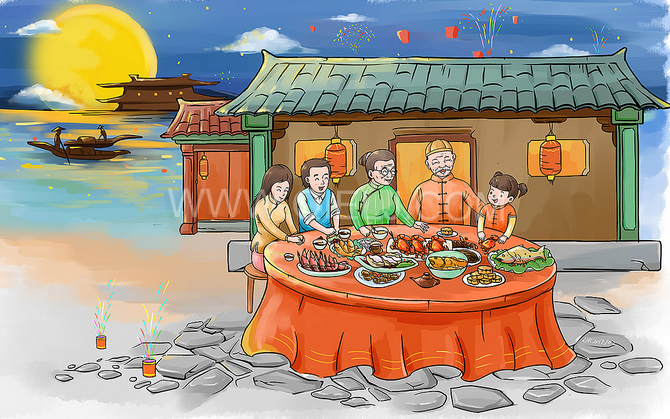 賞中秋圓月享美好時光，企鵝糧油機械祝您中秋團圓快樂(圖2)